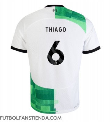 Liverpool Thiago Alcantara #6 Segunda Equipación 2023-24 Manga Corta